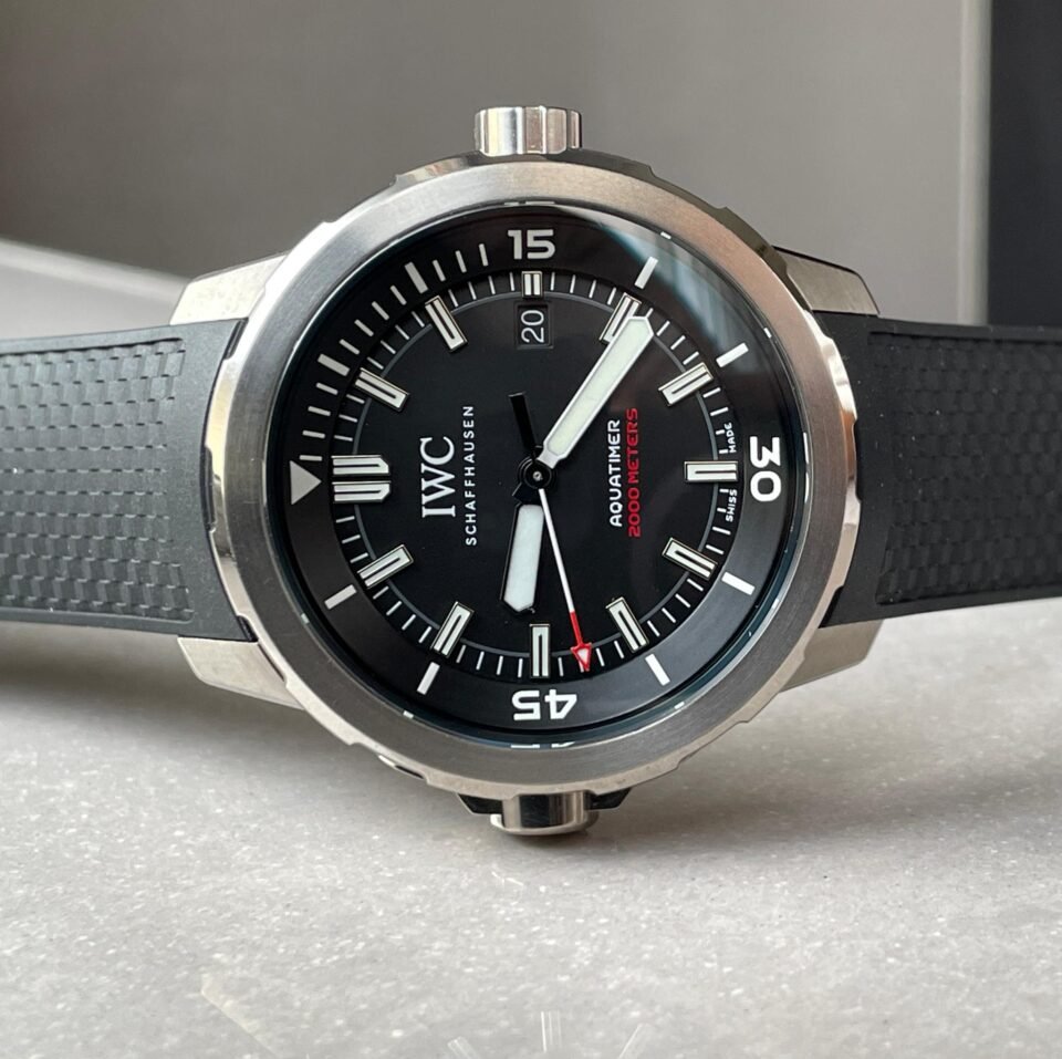 Aquatimer 2000m SS IW3290 V6SF 1:1 Best Edition Black Dial on rubber Bracelet A2892 - Image 5