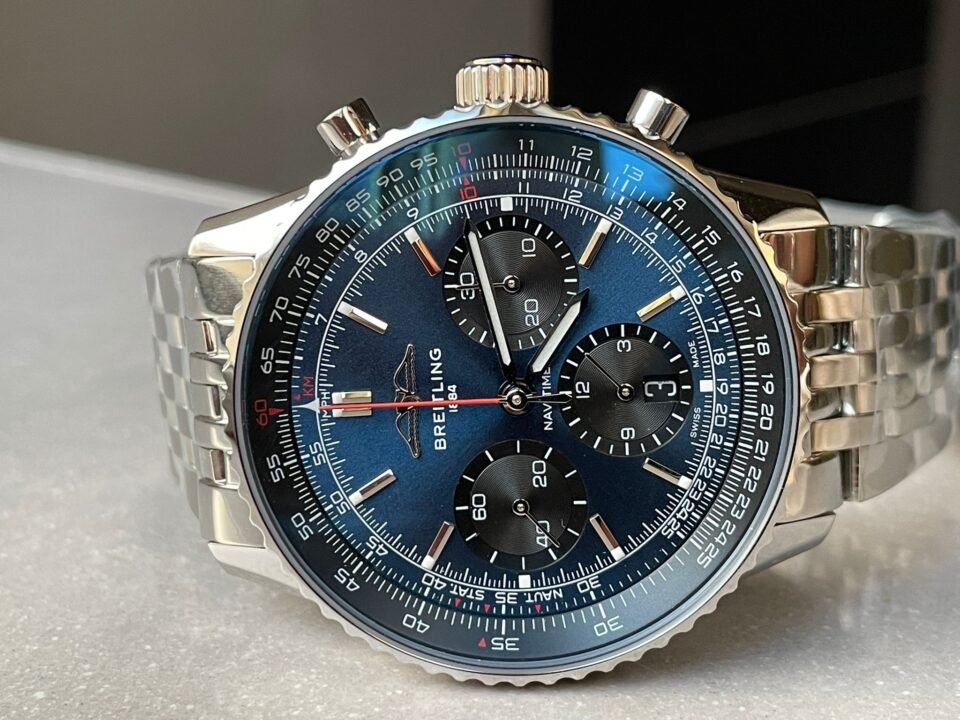 Navitimer 01 1:1 SS Blue Dial on Steel Strap A7750 BLS Factory - Image 6