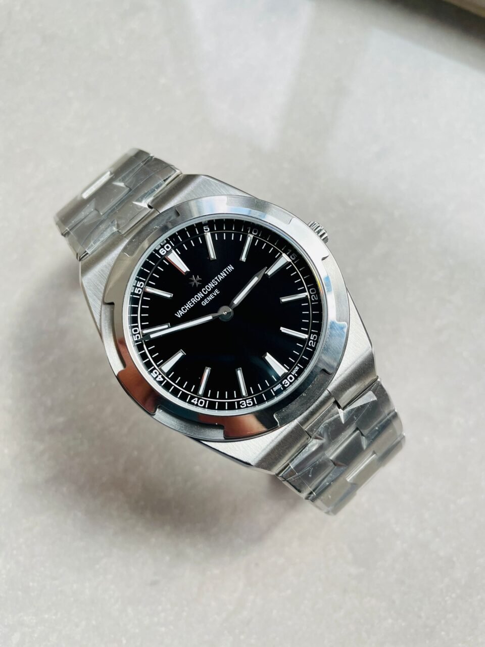 VC overseas ultra-thin 40mm XF 9015 movement BLack dial SS bezel - Image 2