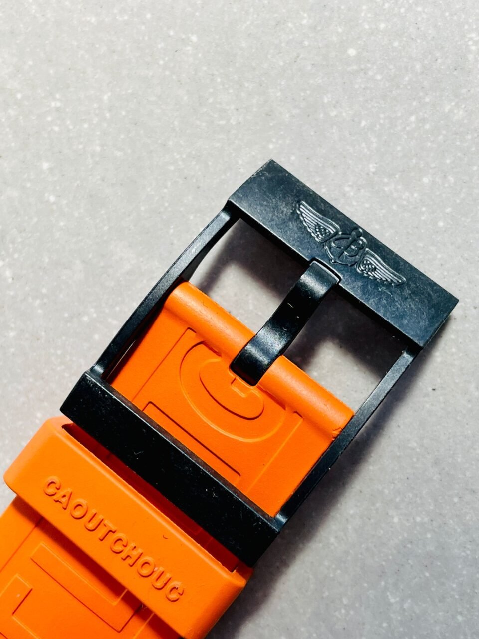 Endurance pro OGF 44mm Black dial orange Rubber Strap quartz movement - Image 10