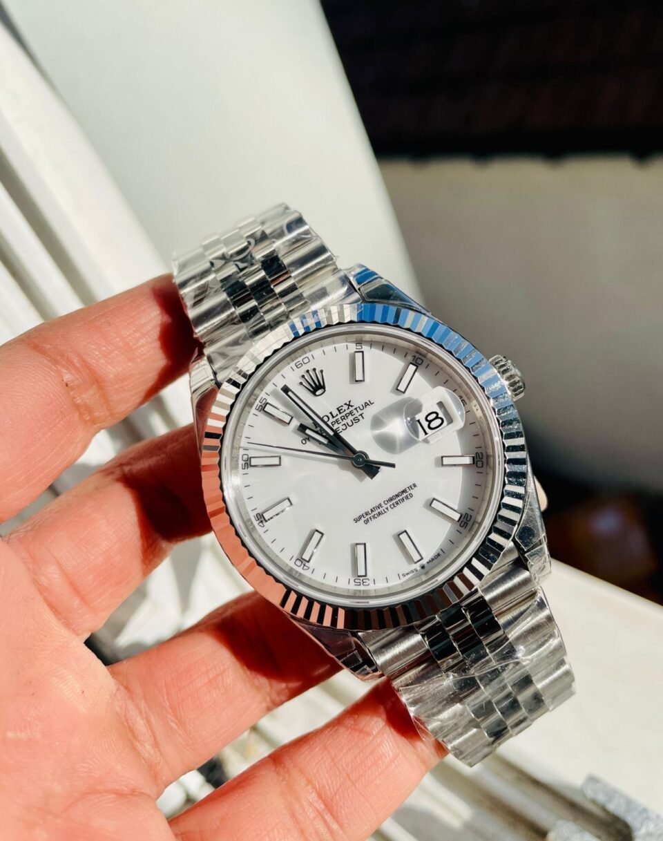 DateJust 41 SS VS Factory 1:1 Best Edition 904L Steel White Dial on SS Jubilee bracelet