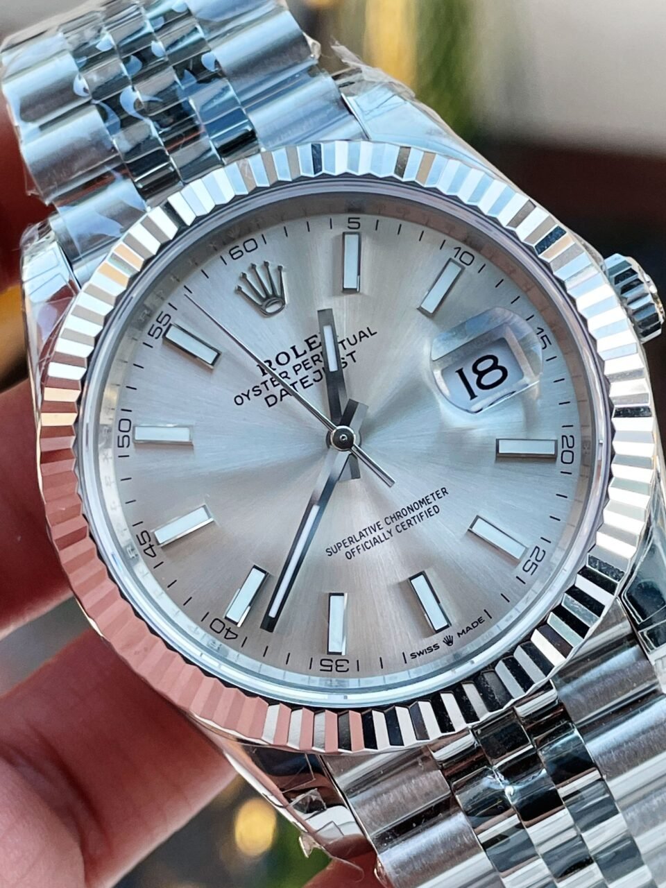 DateJust 41 SS VS Factory 1:1 Best Edition 904L Steel Silver Dial on SS Jubilee bracelet - Image 7
