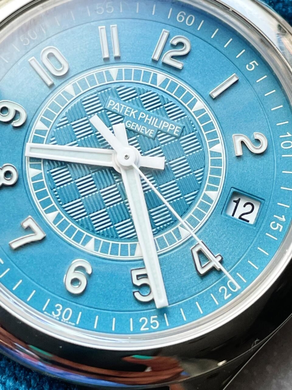 Calatrava 6007A-001 SS ZF 1:1 Best Edition Blue Dial on Blue Leather Strap A324CS - Image 8