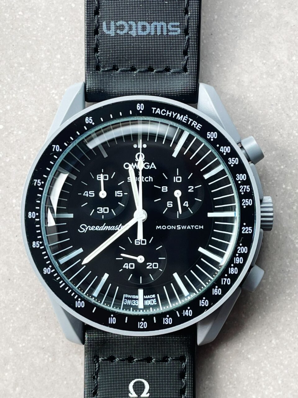 MoonSwatch "mission to moon" Swiss quartz movement AAA Bioceramic bezel - Image 6