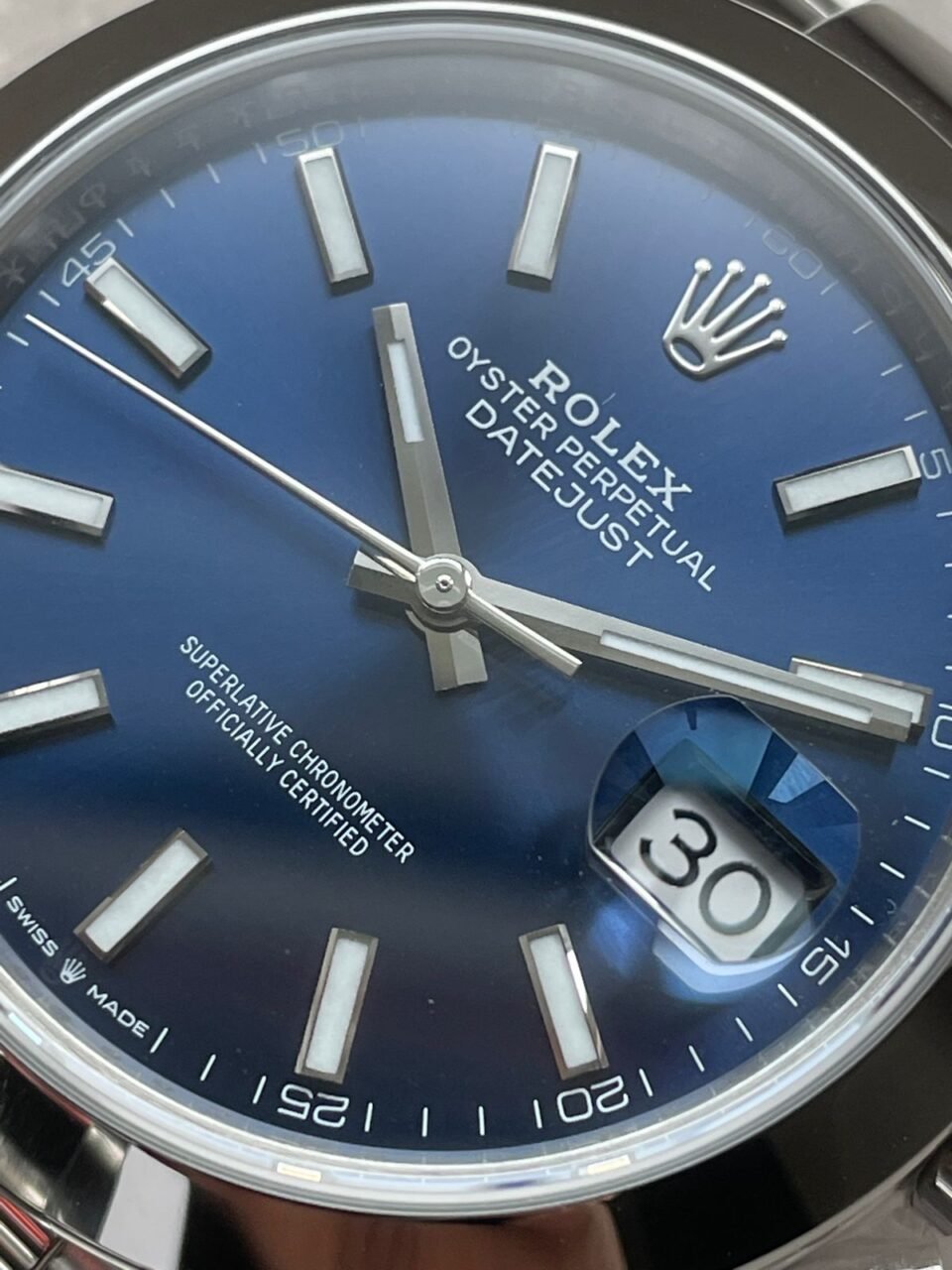 DateJust 41 126300 904L SS VSF 1:1 Best Edition Blue Dial on Oyster Bracelet VS3235 - Image 9