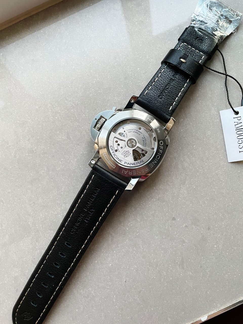 PANERAI PAM531 Q VSF 1:1 BEST EDITION ON BLACK LEATHER STRAP P.9003 SUPER CLONE MOVEMENT V2 - Image 15