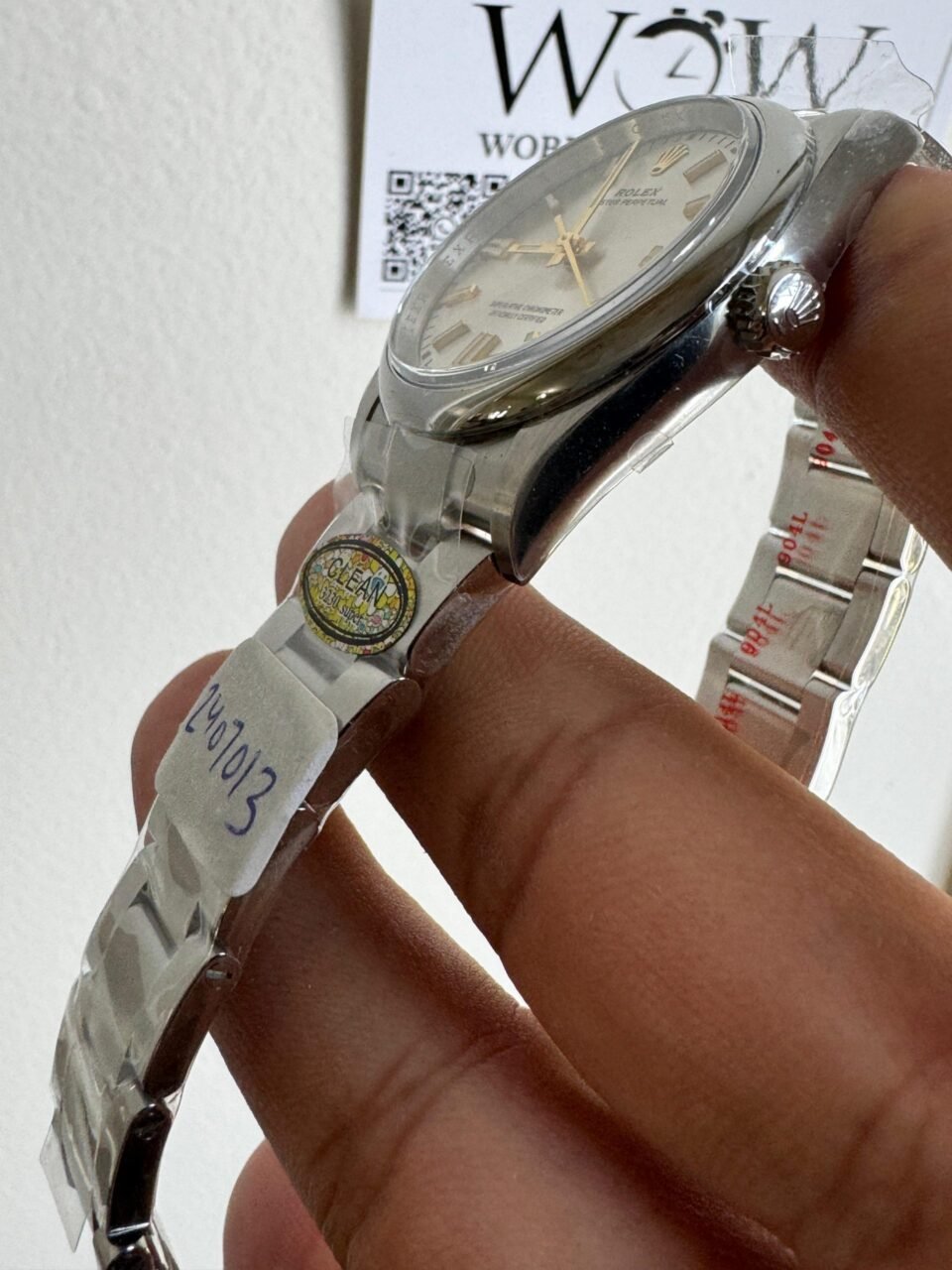 Oyster Perpetual 36mm 126000 904L SS Silver Dial Sticks on SS Oyster Bracelet Clean VR3230 - Image 8