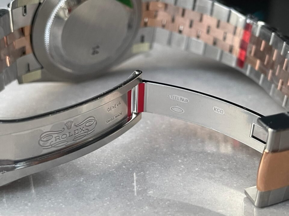 Datejust 41mm 126331 904L RG/SS Fltued Bezel Pattern Motif Grey Dial Stick on RG/SS Jubilee Bracelet VSF VS3235 - Image 9