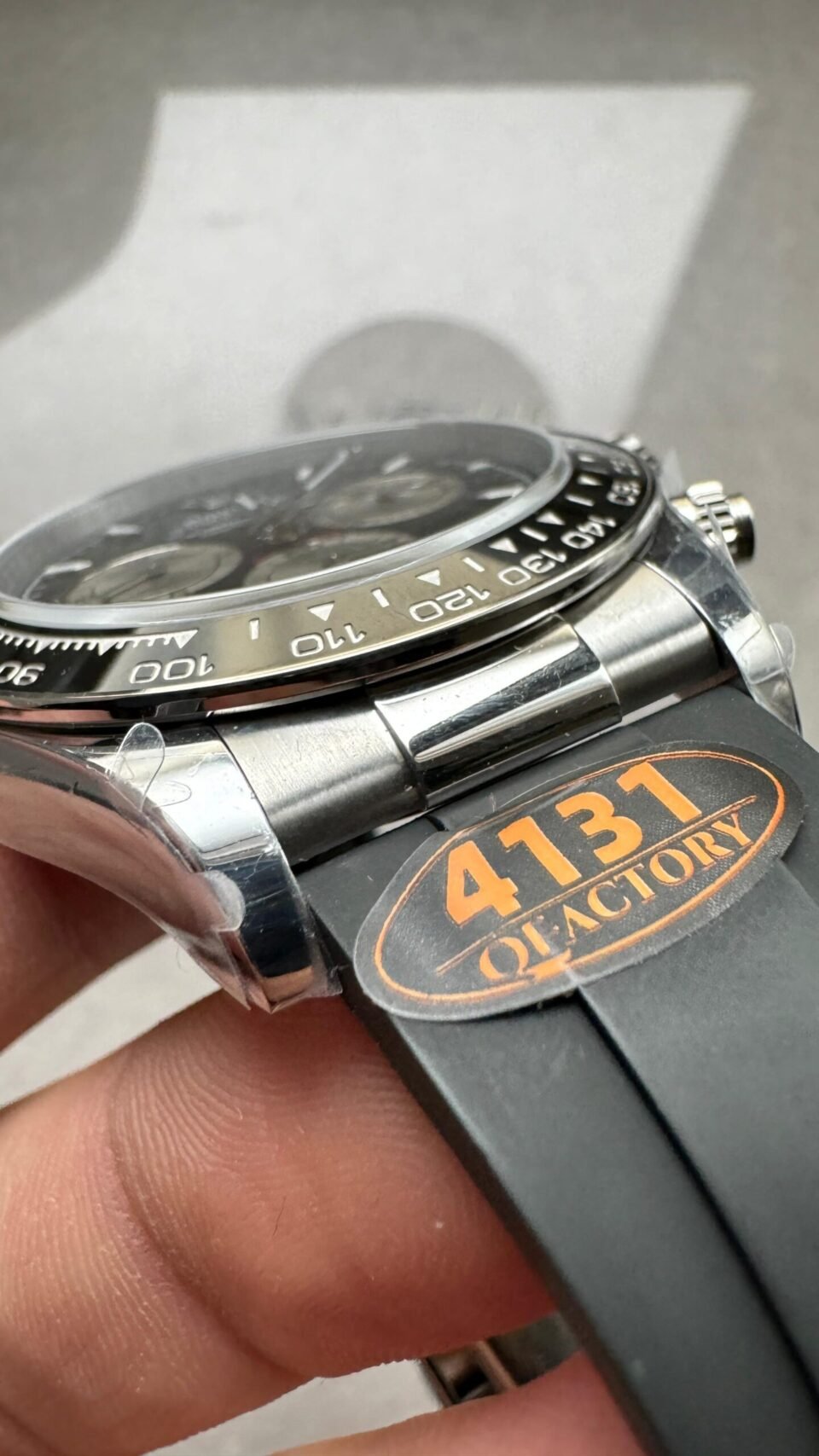 2023 Daytona 126500 QF 1:1 Best Edition 904L Steel Black Dial on SS Braclet SA4131 - Image 6