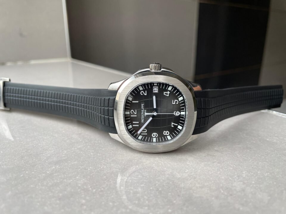 Aquanaut 5167 SS 3KF Best Edition Gray Dial on Black Rubber Strap A324 Super Clone V2 - Image 8