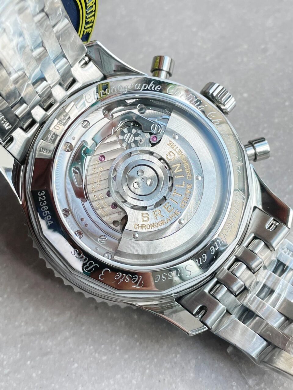 Navitimer 01 1:1 SS White Dial on Steel Strap A7750 GF Factory - Image 10