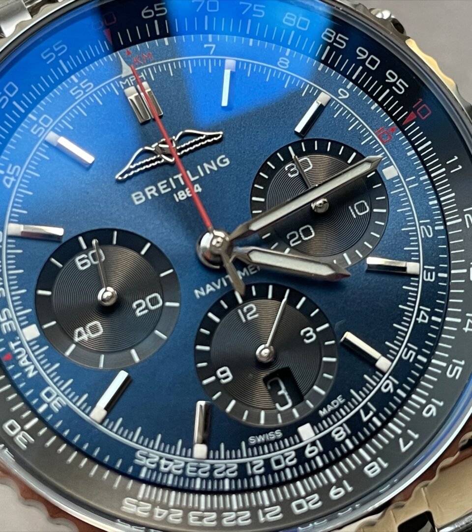 Navitimer 01 1:1 SS Blue Dial on Steel Strap A7750 BLS Factory - Image 5