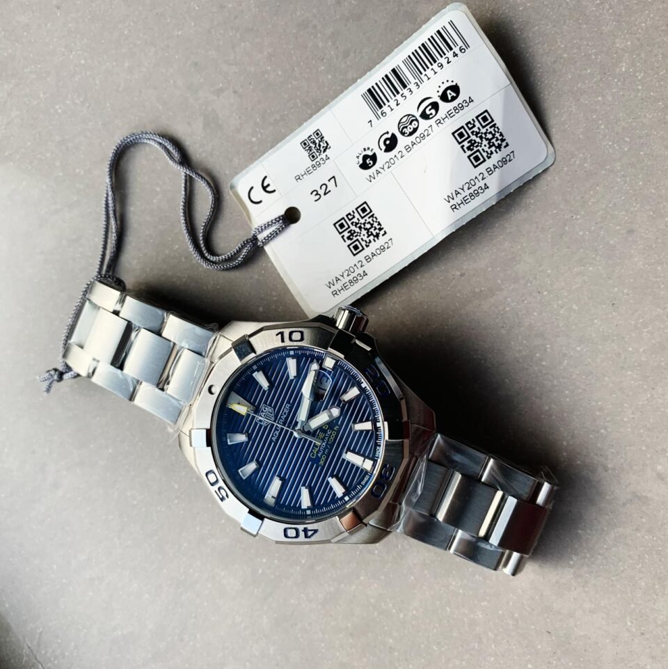 Aquaracer Calibre 5 SS 41mm OGF 1:1 Best Edition steel Bezel Blue Dial on SS Bracelet SW200 - Image 2