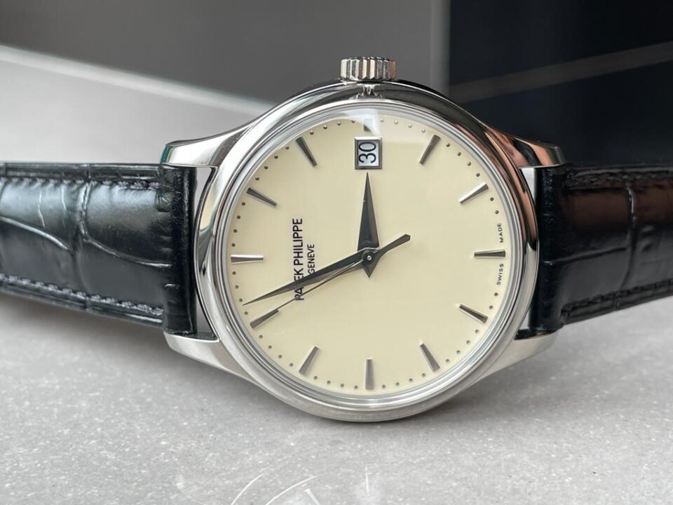 Calatrava ZF 5298p Date off White Dial SS bezel ZF factory - Image 6