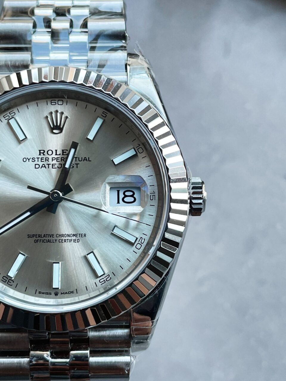 DateJust 41 SS VS Factory 1:1 Best Edition 904L Steel Silver Dial on SS Jubilee bracelet - Image 9