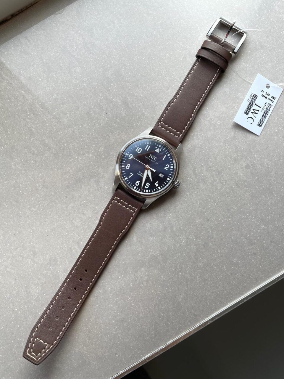 MARK XVIII Le Petit Prince IW327003 SS FKF 1:1 Best Edition Brown Dial On Brown Leather Strap - Image 8