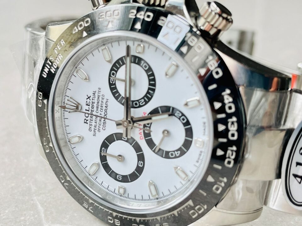 Daytona 116500 1:1 PANDA Best Edition CF 904L SS Case and Bracelet White Dial CLEAN FACTORY - Image 8