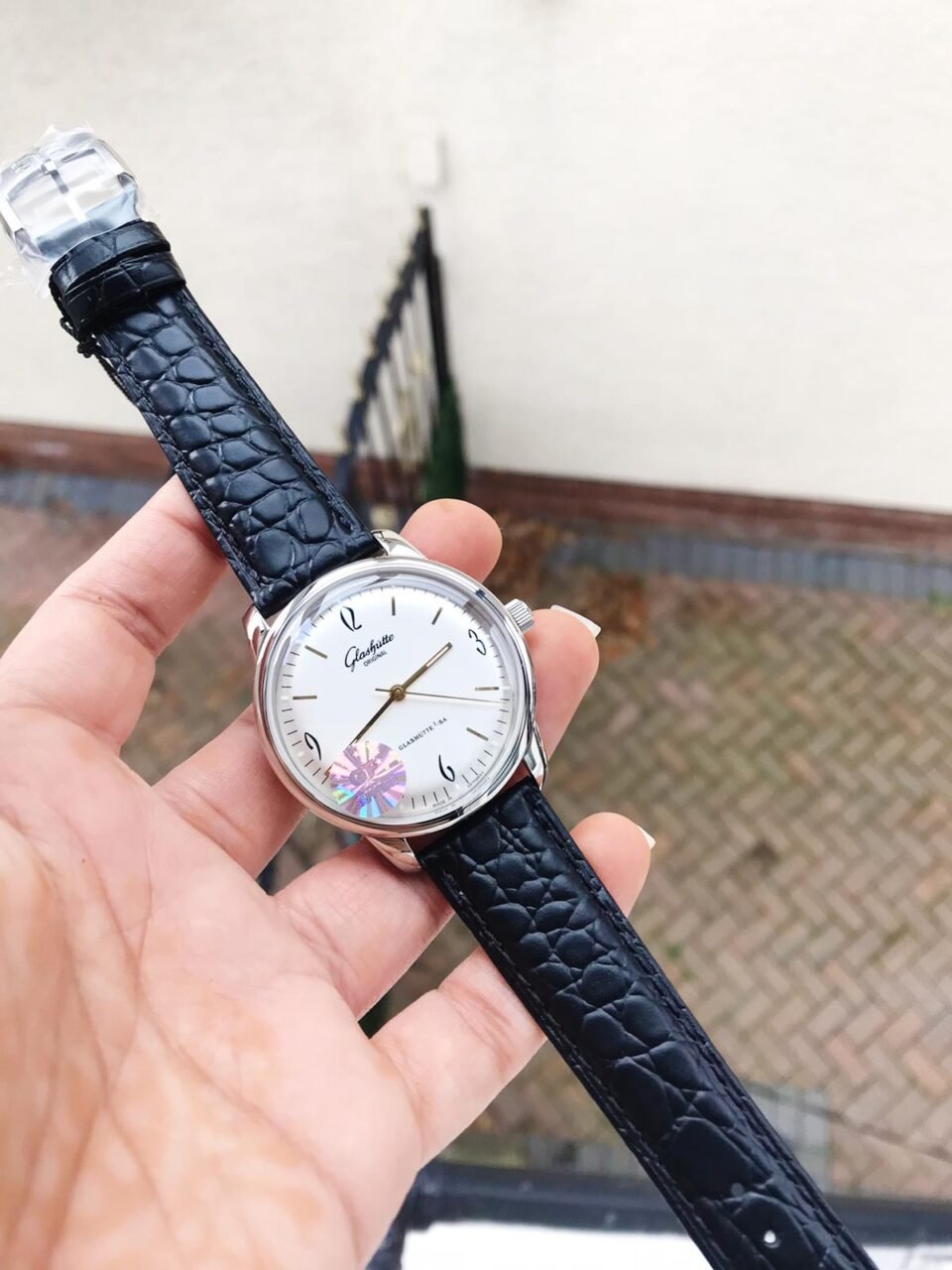 Senator Automatic GF SS White Dial on Black Leather Strap A3959