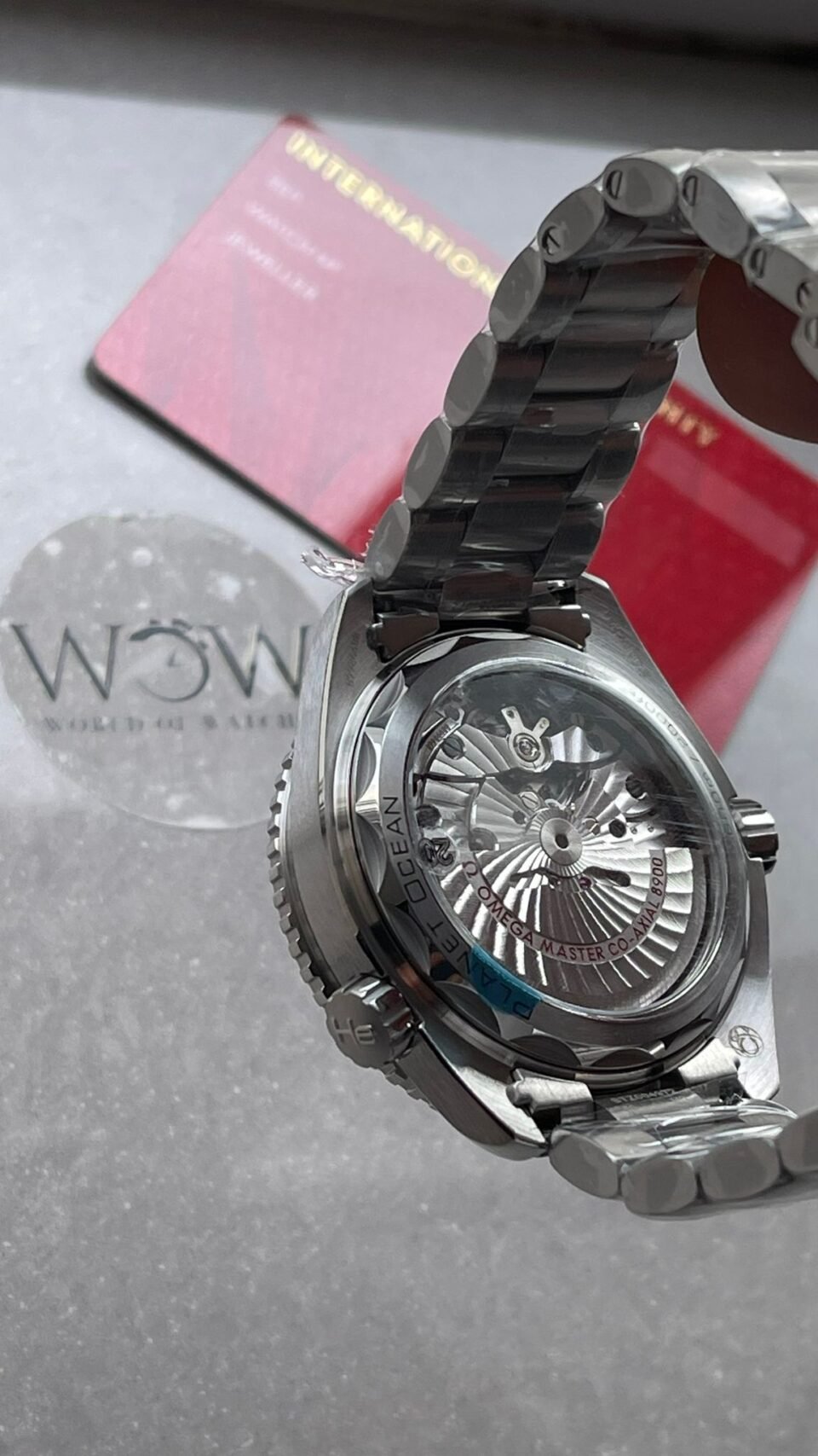 Planet Ocean 43.5mm SS VSF 1:1 Best Edition  blue ceramic Bezel blue Dial on SS Strap A8900 - Image 8