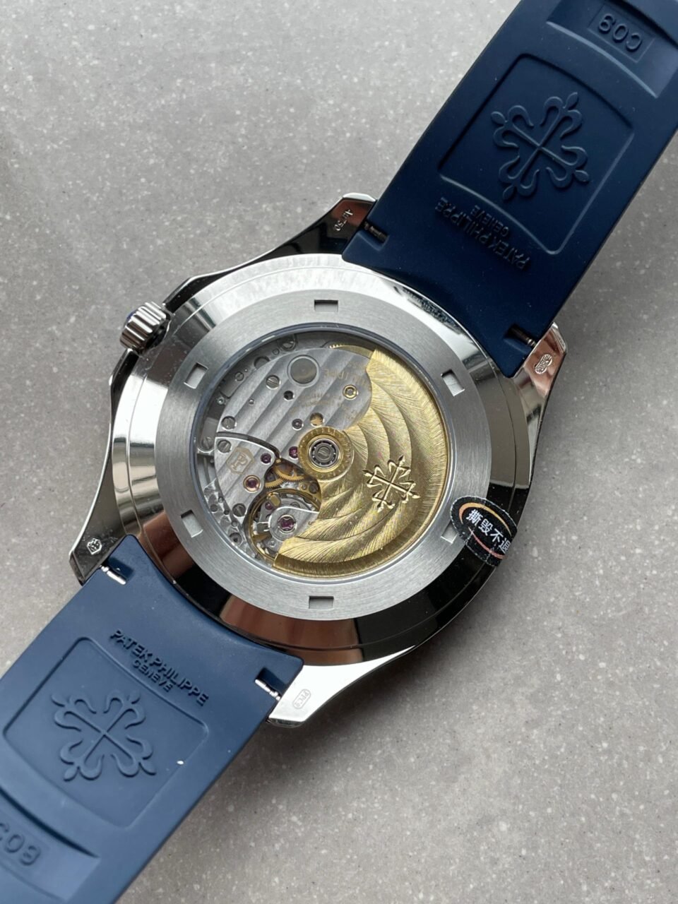 Aquanaut 5168G 42mm SS ZF 1:1 Best Edition Blue Dial on Blue Rubber Strap 324CS - Image 12