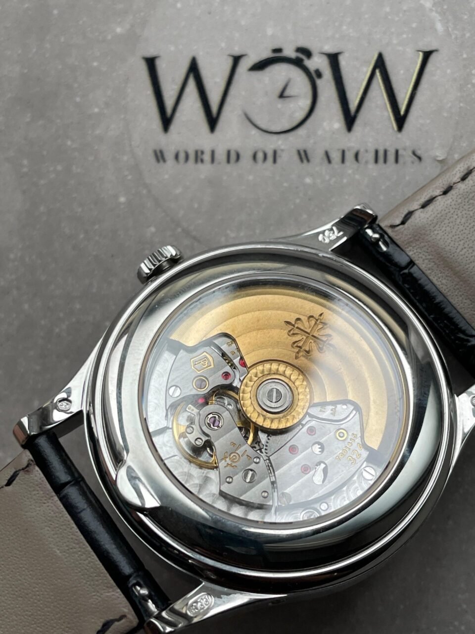 Annual Calendar Moonphase 5396 SS ZF 1:1 Best Edition White/Blue Dial on Black Leather Strap A324 - Image 11