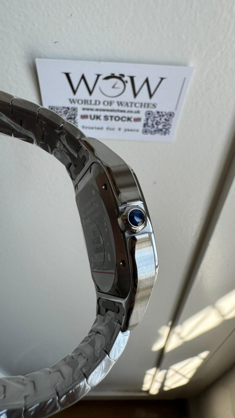 Santos de Cartier 40mm SS BVF 1:1 Best Edition Brown Dial on SS SmartLinks Bracelet MIYOTA 9015 - Image 7