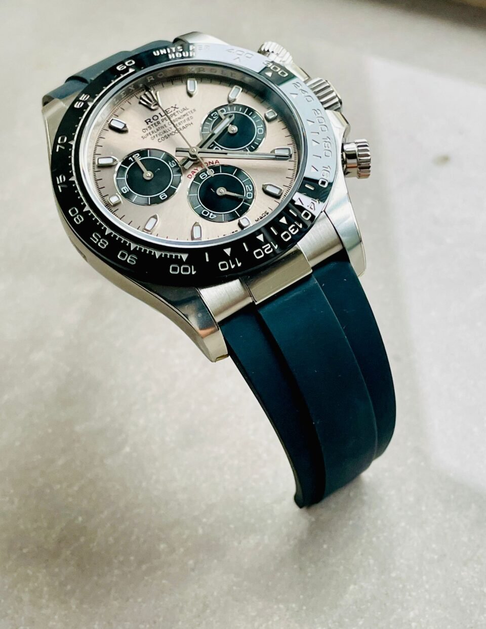 Daytona Grey Silver BTF 1:1 Best Edition 904L Steel Silver/Black Dial on Oysterflex Strap A4130 - Image 13