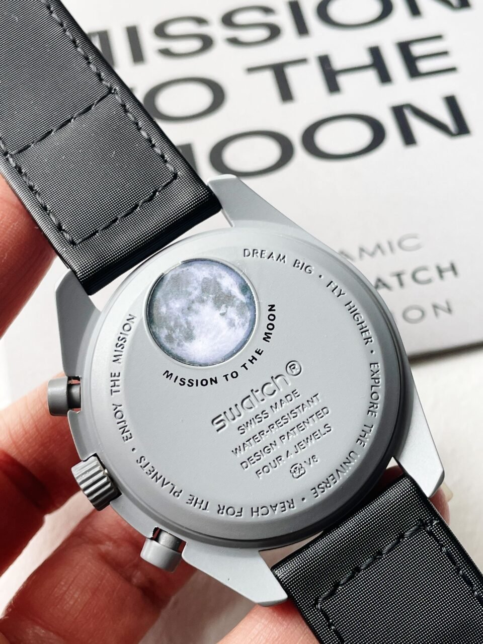 MoonSwatch "mission to moon" Swiss quartz movement AAA Bioceramic bezel - Image 13