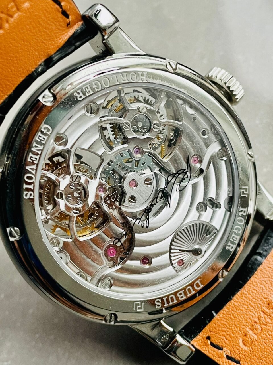 Double Flying Tourbillon Dual Tourbillion RDDBHO0562 BBRF SS Silver Dial Swiss RD100 - Image 7
