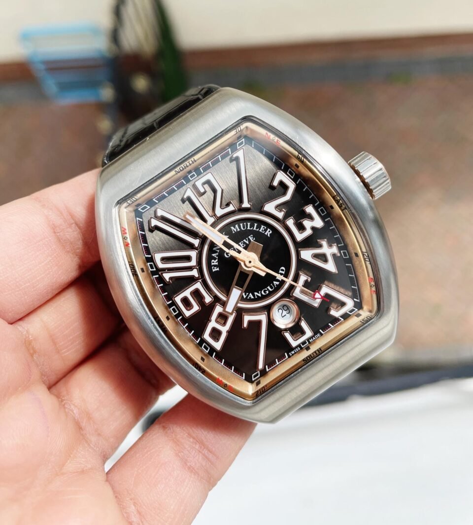 Vanguard V45 Titanium ZF 1:1 Best Edition Gray Dial on Broiwn Rubber Strap MIYOTA 9015
