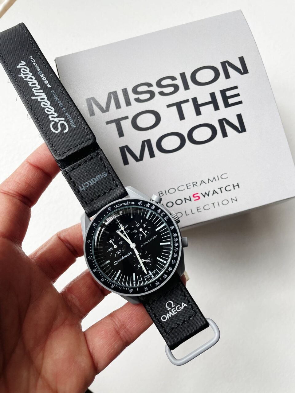 MoonSwatch "mission to moon" Swiss quartz movement AAA Bioceramic bezel