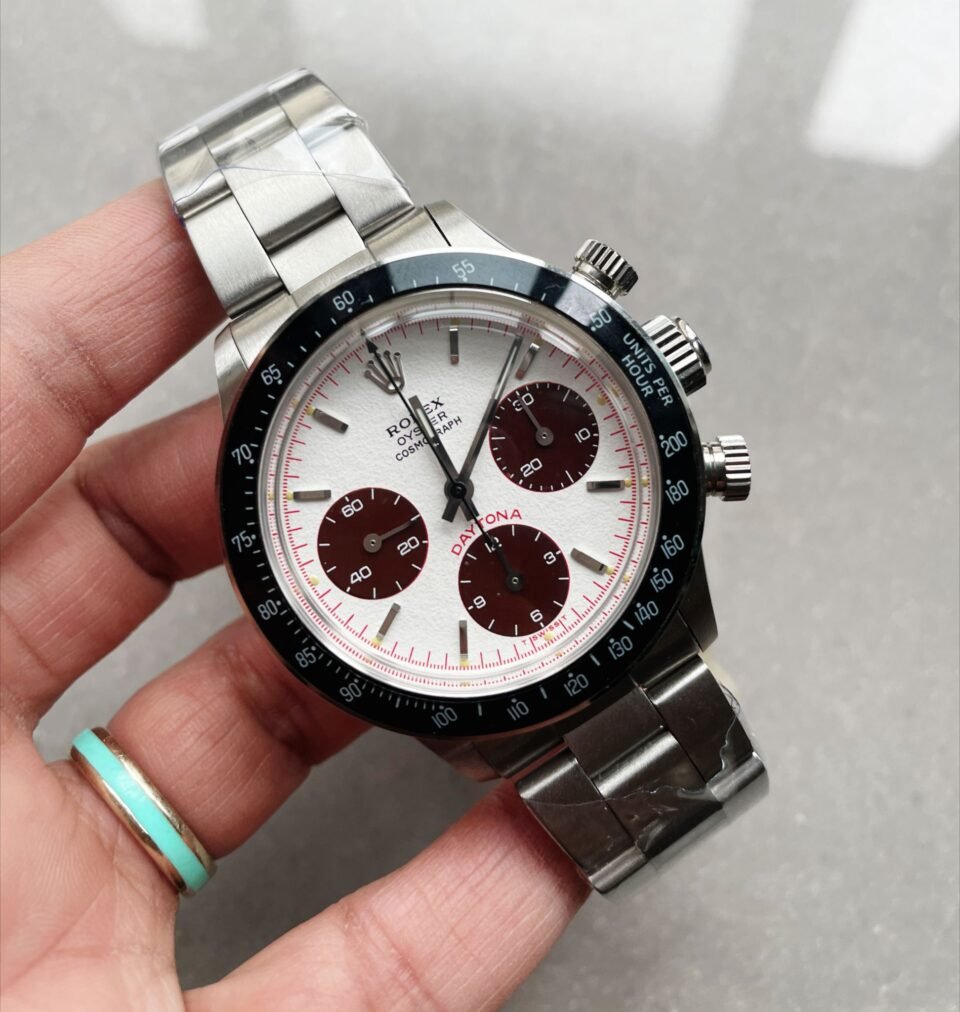 Daytona 116500 1:1 Best Edition JKF 904L SS Case and Bracelet White and brown Dial JK Factory - Image 3
