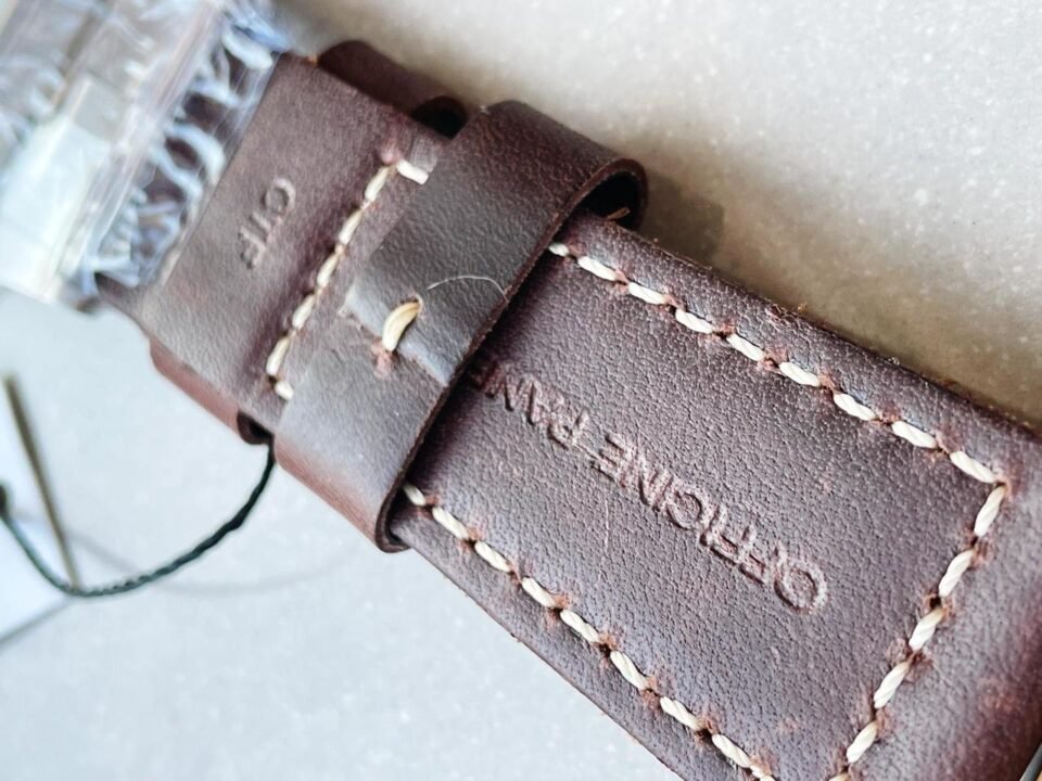 PAM968 V Bronzo VSF 1:1 Best Edition Brown Ceramic Bezel and Dial on Brown Calfskin Strap P.9010 Clone - Image 12