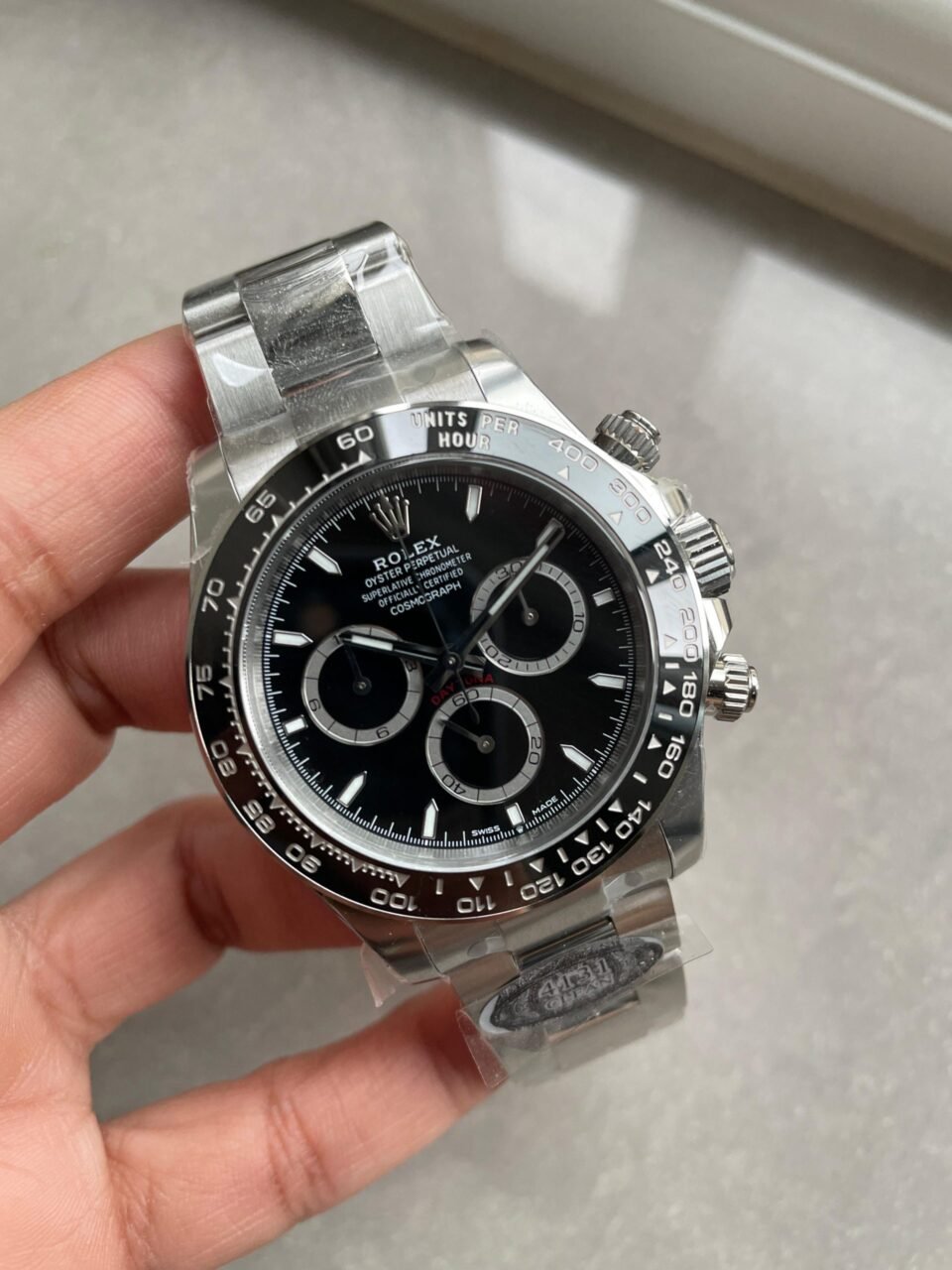 2023 Daytona 126500 Clean 1:1 Best Edition 904L Steel Black Dial on SS Bracelet SH4131 - Image 2