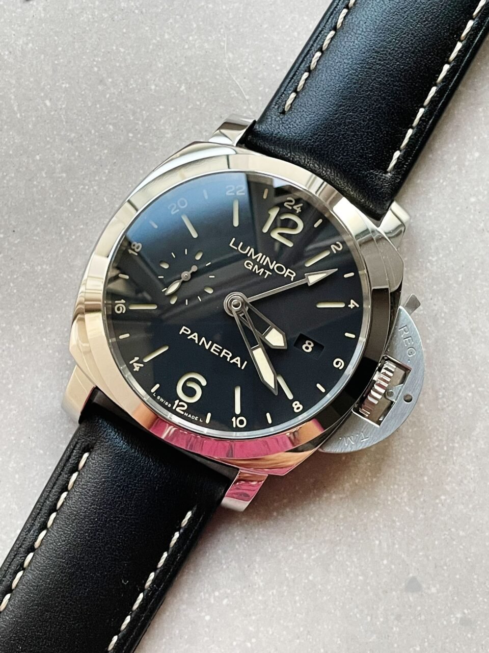 PANERAI PAM531 Q VSF 1:1 BEST EDITION ON BLACK LEATHER STRAP P.9003 SUPER CLONE MOVEMENT V2 - Image 7