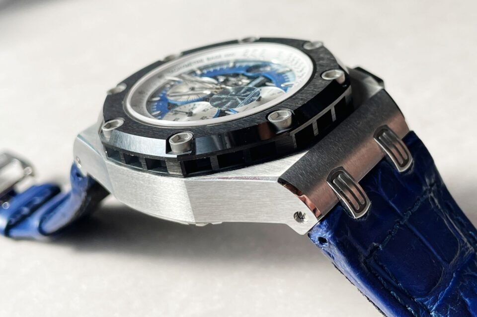 Royal Oak Offshore Rubens Barrichello Ii 26078PO Blue Dial Blue leather Strap - Image 14