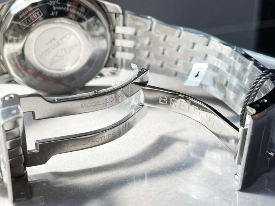 Navitimer SS GF 1:1 Best Edition SS Black Dial on SS Bracelet A7750 - Image 8