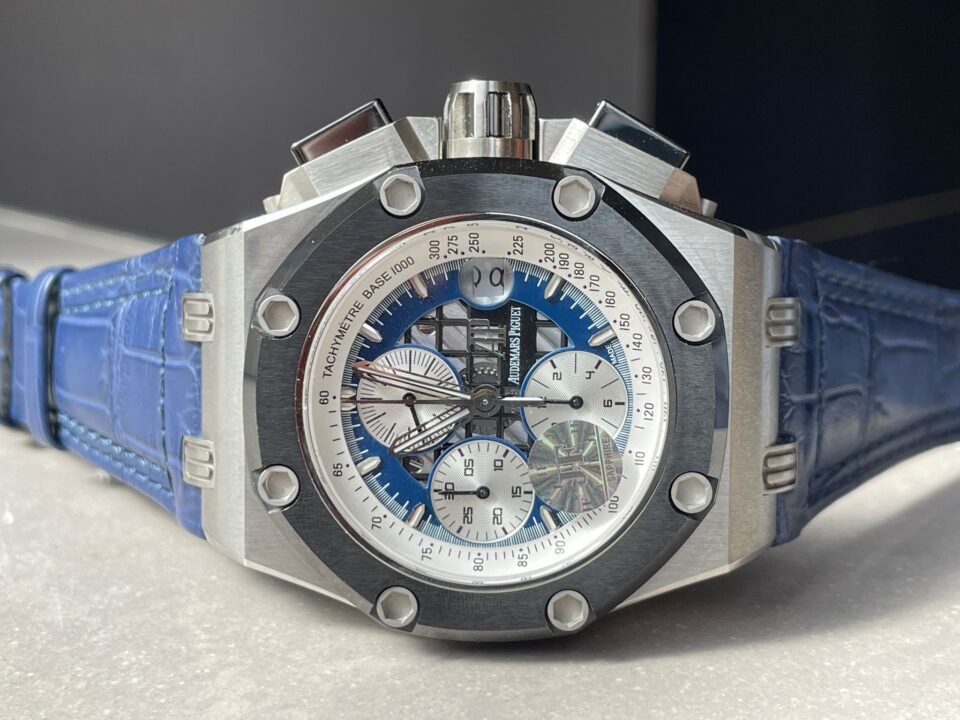 Royal Oak Offshore Rubens Barrichello Ii 26078PO Blue Dial Blue leather Strap - Image 3