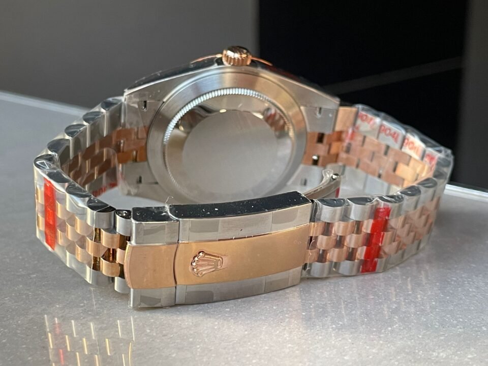 DateJust Men 41mm “wimbledon” RG and SS GMF GM Factory V2 Grey textured Dial Roman Markers with Jubilee Bracelet With tungsten steel - Image 10