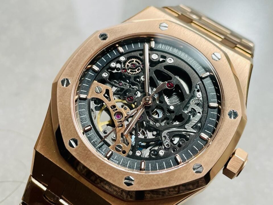 Royal Oak 41mm Openworked 15407 RG APSF 1:1 Best Edition on RG Bracelet A3132 - Image 5