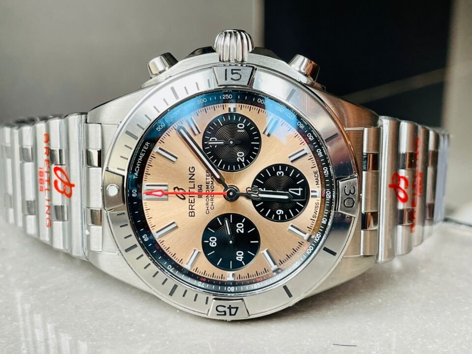 Chronomat SS  Copper dial Two Tone Bracelet Watch GF Factory 7750 movement - Image 9