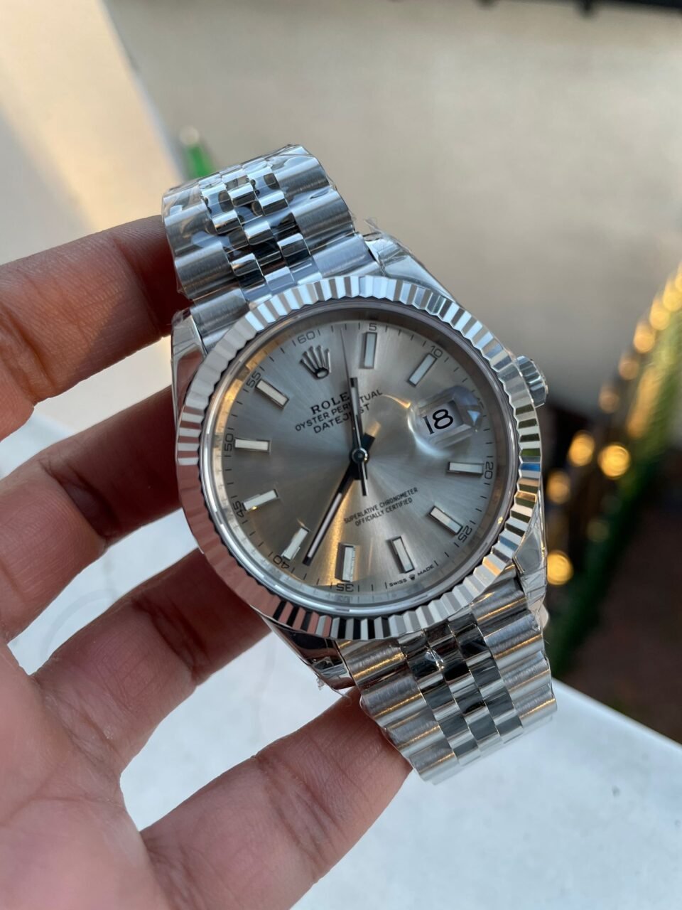 DateJust 41 SS VS Factory 1:1 Best Edition 904L Steel Silver Dial on SS Jubilee bracelet - Image 6