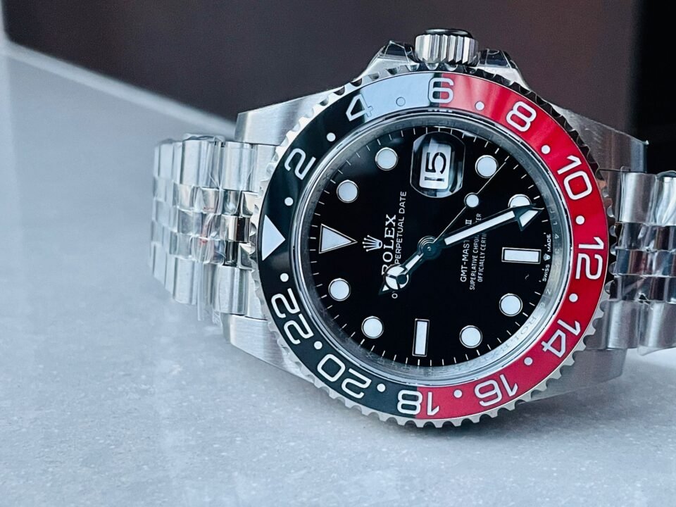 GMT Master II 16710 GMF V5 COLA 904L SS 1:1 RED BLACK Bezel Best Edition on Jubilee Bracelet - Image 7