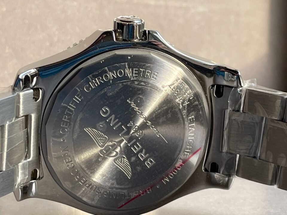Superocean Automatic 44 BLSF 1:1 Best Edition orange Dial Black Bezel on SS Strap A2824 - Image 12