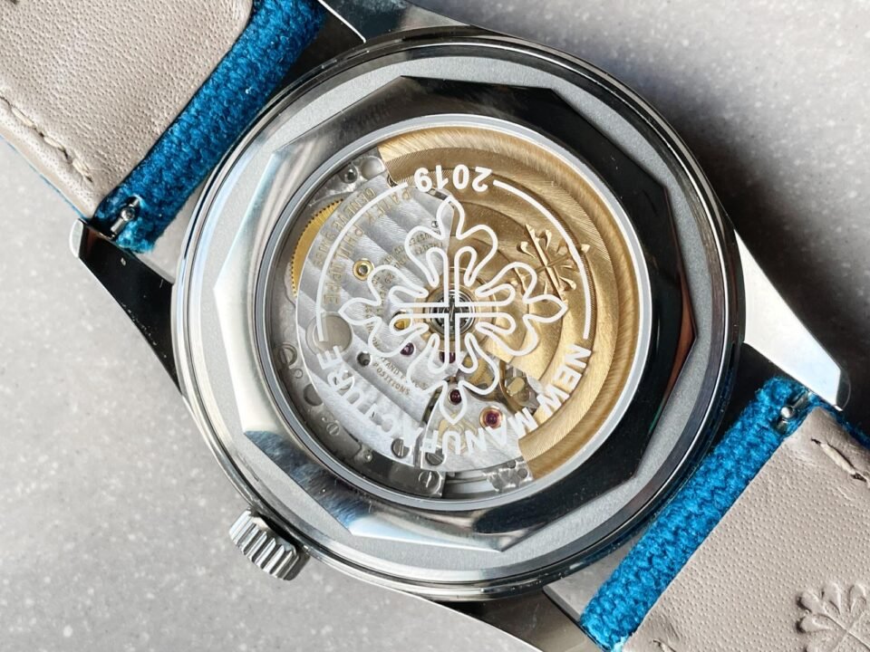 Calatrava 6007A-001 SS ZF 1:1 Best Edition Blue Dial on Blue Leather Strap A324CS - Image 14