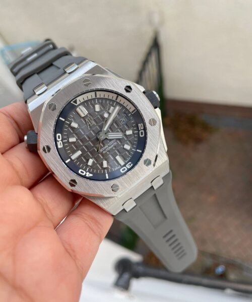 Royal Oak Offshore Diver 15720 IPF 1:1 Best Edition Gray Dial on Gray Rubber Strap A4308