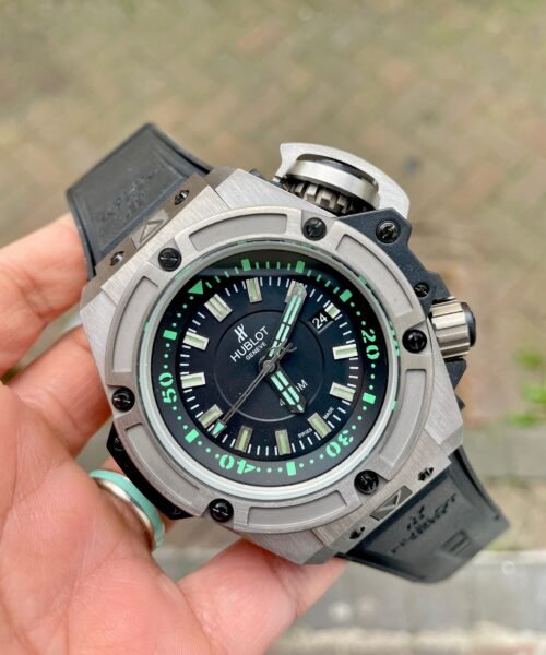 King Power Diver Oceanographic 48 mm titanium case black gummy strap 8215 mayota movement