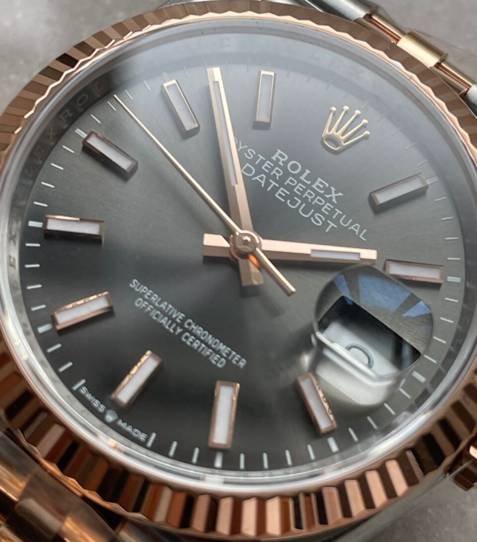 DateJust 36 SS 116231 VSF 1:1 Best Edition 904L Steel Gray Stick Dial on Jubilee Bracelet VS3235 - Image 8