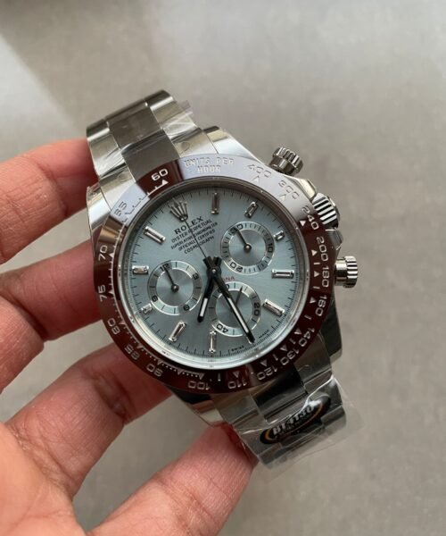Daytona 116506 Brown Ceramic BTF 1:1 Best Edition Ice Blue Dial Crystal Marker on SS Bracelet SA4130 V2