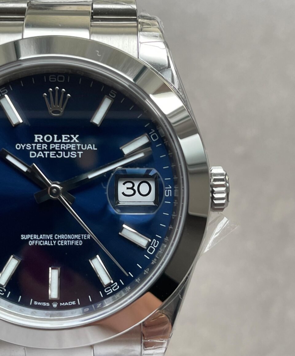 DateJust 41 126300 904L SS VSF 1:1 Best Edition Blue Dial on Oyster Bracelet VS3235 - Image 5